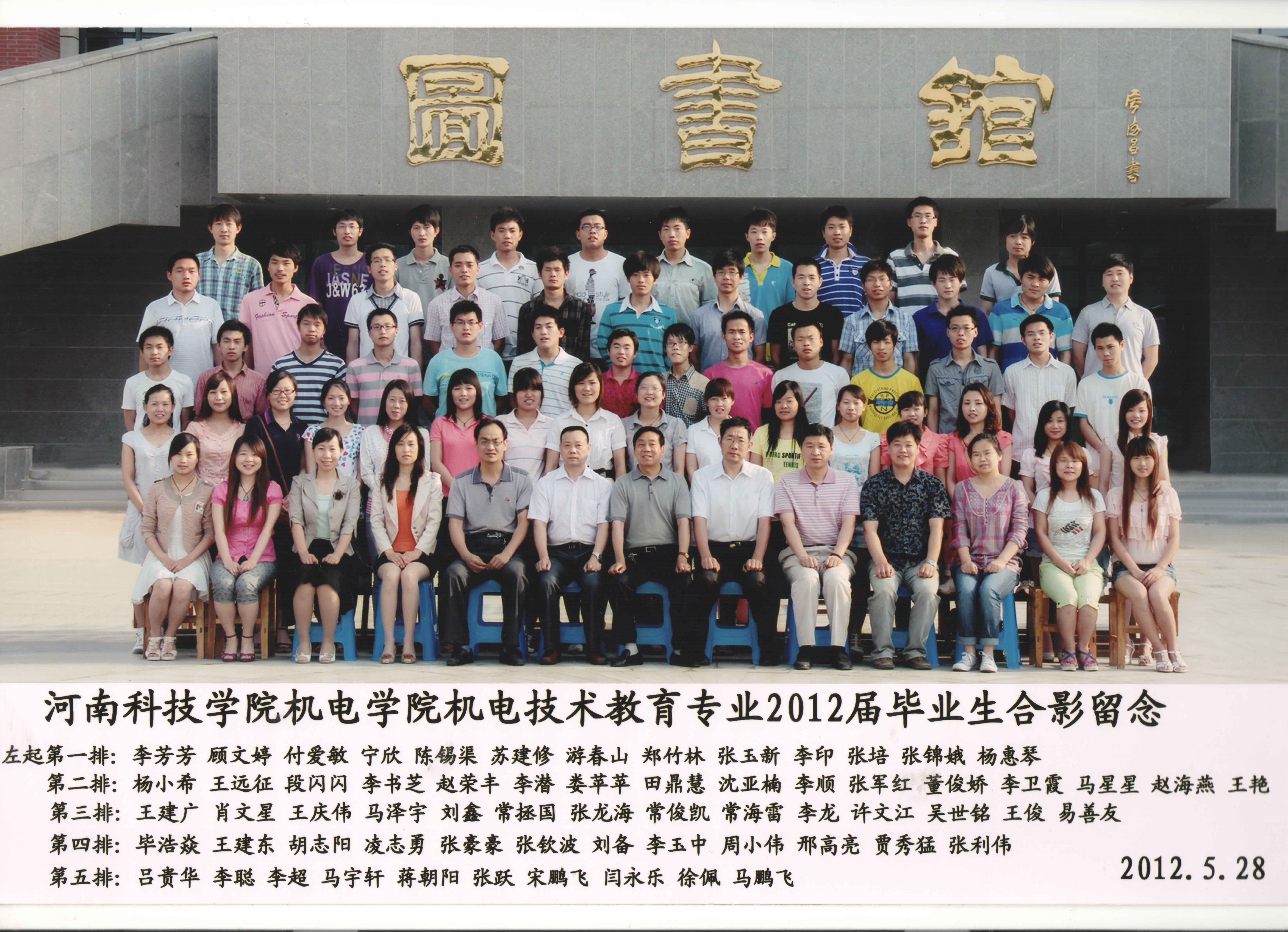 2012届机教毕业生合影留念新